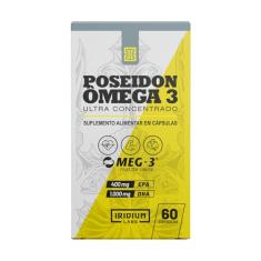 Poseidon Ômega 3 Ultra Concentrado - 60 caps, Iridium Labs, Amarelo, 60 Cápsulas