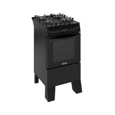 Fogão Itatiaia 4 Bocas Electra Glass Plus Preto Bivolt