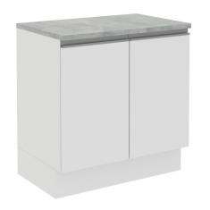 Balcão Glamy Branco 2 Portas Madesa