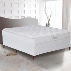 Cama Box Casal Umaflex Itália com Pillow Top e Molas Ensacadas 69x138x188 cm - Branco