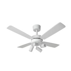 Ventilador de Teto Topaz Branco 4 Pás 127V 130W Tron