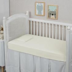 Lençol de Berço 100% Algodão 200 Fios Avulso com Elástico - MF ENXOVAI