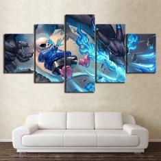 Quadro Decorativos Desenhos Animados com 5 peças 130x65