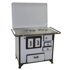 Fogão A Lenha Barroco Gabinete Venâncio 03 Branco 3bgetbr