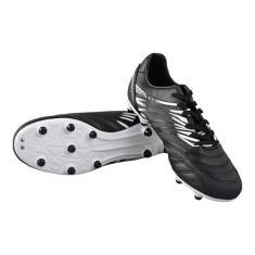 Vizari Chuteiras de futebol Valencia para homens e mulheres – Sapatos de futebol adulto com ajuste amplo, tachas de TPU, design confortável, tamanho 35 a 48 (unissex), Preto/branco, 38