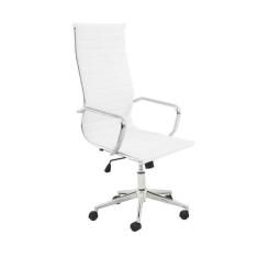 Cadeira De Escritório Office Sevilha Pu Alta Branco Rivatti