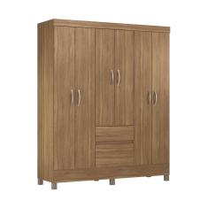 Guarda-Roupas Solteiro 6 Portas 2 Gavetas Multimóveis CR35193