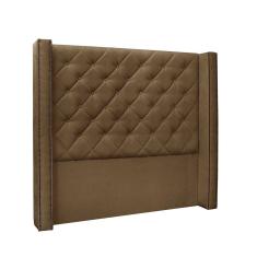 Cabeceira Cama Box Casal 140cm e Recamier Vicenza Suede S04 - D`Rossi