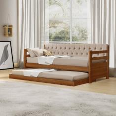 Sofá Cama Bicama Solteiro Lux Castanho