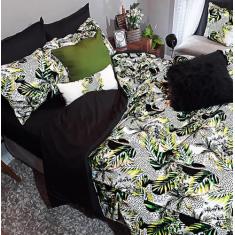 Jogo De Cama Solteiro 8 Peças Com Edredom Florestal Dark - Casas Da Fa