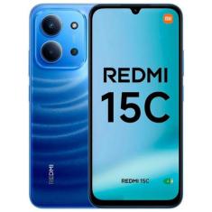Smartphone Xiaomi Redmi 15C 128GB 4GB RAM Dual SIM Tela 6.9" - Azul