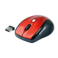 C3 TECH M-W012RD Mouse sem Fio com Tecnologia Free Smart Link, Vermelho, até 1600 DPI, 40 x 65 x 105 mm