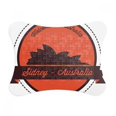 Moldura de quebra-cabeça de casa de ópera de Sydney da Austrália, enfeite de jogo de quebra-cabeça