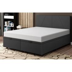Base Cama Box Baú  King Size Linho SkyBox