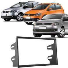 Moldura Painel 2 Din Dvd Fox Crossfox Spacefox 2011 à 2013 Preto - S/M