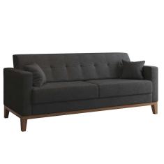 Sofá 3 Lugares Narvik Linho Grafite