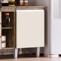 Balcão para Cozinha 40cm 1 Porta Athena IRM Móveis Itaúba/Off White