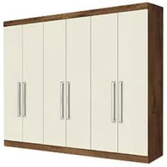 Guarda-Roupa Casal Mademarques Alba com 6 Portas e 4 Gavetas