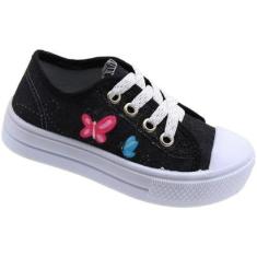 Tênis Casual Infantil Ortobessa Borboleta Menina-Feminino