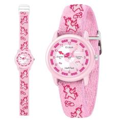 Relógio infantil com pulseira de tecido elástico, relógio analógico à prova d'água para crianças de 3 a 12 anos | Primeiros relógios infantis | Relógio divertido de aprendizagem | Presente ideal para