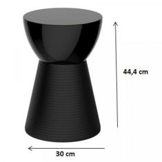 Banqueta Sili Grifit Preto