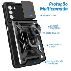 Capa Protetora Resistente para Motorola Moto G200 - Preto - Chroma Tec