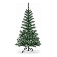 Árvore De Natal Pinheiro Cor Verde Musgo e Branco 2,10m 450 Galhos A00