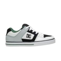 DC Shoes Tenis Dc Pure Black/White/Green-Masculino