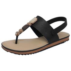 Sandália Feminina Modare Rasteira Conforto Preto 40