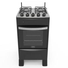 Fogão 4 Bocas A Gás Acendimento Automático Realce Bivolt Cr209 Preto P
