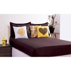 Jogo De Lençol Liberty Queen 07 Peças Marrom