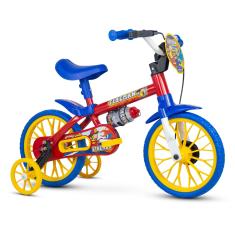 Bicicleta Infantil Aro 12 Fire Man com Rodinhas, Nathor
