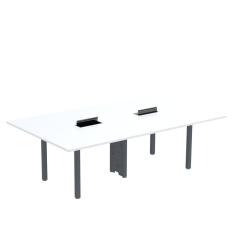 Mesa Reunião 320cm X 140cm Mrcpb3214 Branco/Grafito
