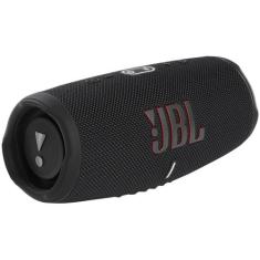 Caixa de Som JBL Charge 5 Bluetooth Portátil - 40W com Tweeter, Preto,