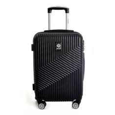 Mala Viagem Santino 7003 Rígida Abs Rodinhas 360 Bordo ANAC, Preto
