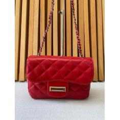 Bolsa feminina ombro transversal alça corrente reforçada - SLEEP SHOES