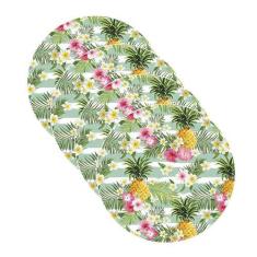 Sousplat Abacaxi Francês - NSW, 4 Peças, Sem base