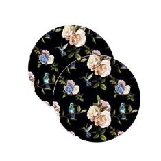 Sousplat Pássaros Preto - NSW, 2 Peças, Sem base