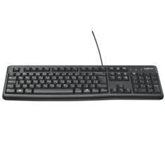 Teclado com fio USB Logitech K120 Resistente à Respingos e Layout ABNT