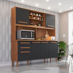 Armário para Cozinha 6 Portas 2 Gavetas Luna Plus - IMOP Móveis