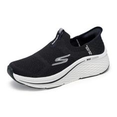 Skechers Tênis feminino Max Cushion Elite 2.0 Eternal Hands Free Slip-ins, Preto/branco, 36