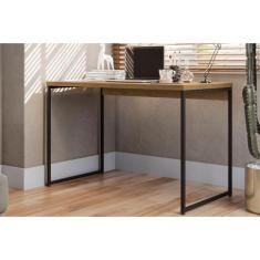 Mesa Computador Casal Industrial LI002 Freijo/Preto - Kappesberg