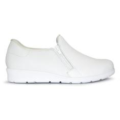 Tênis Usaflex Em Couro Slip On Zíper MM1801-Feminino