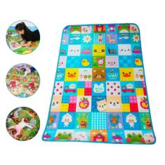 Tapete Infantil Grande Educativo Para Bebê Baby Style Gato Azul 120 x 180cm