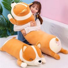 Almofada de pelúcia com bicho de pelúcia Shiba Inu Dog SNOWOLF 60cm