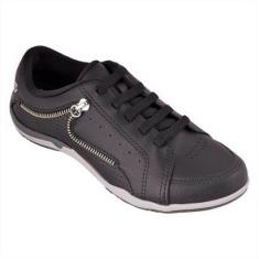 Tênis Feminino Casual Kolosh C2775 Calce Fácil Hades Preto-Feminino
