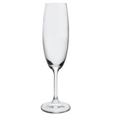 Jogo de 6 tacas para champanhe Anna em cristal ecologico 220ml A22,5cm
