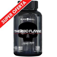 Thermo Flame Termogênico Cafeína Black Skull - Melhor desempenho, 120 