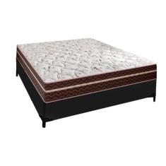 Cama Box Casal Preta Probel com Molas Superlastic Berlim