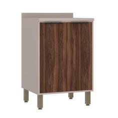 Balcão de Cozinha com Tampo 60 cm 2 Portas Stylo Luciane Móveis - Luci